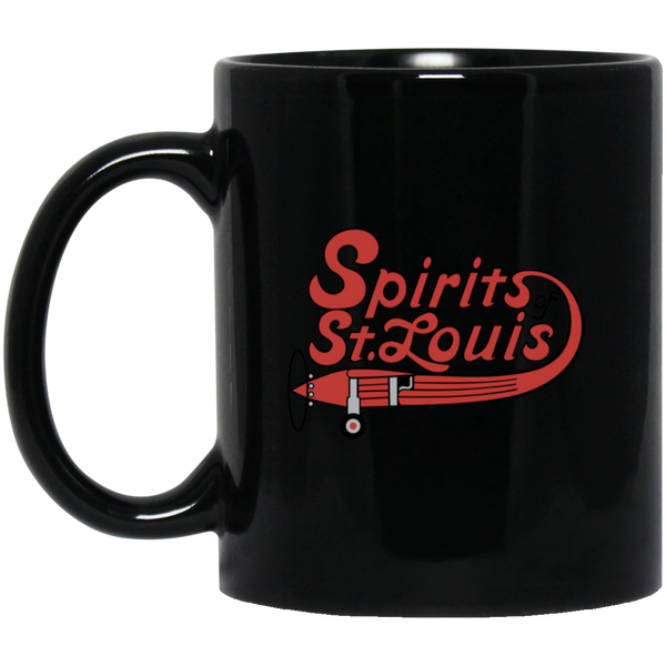 Spirits of St. Louis Mug 11 oz. Black Glossy Ceramic ABA Basketball Team