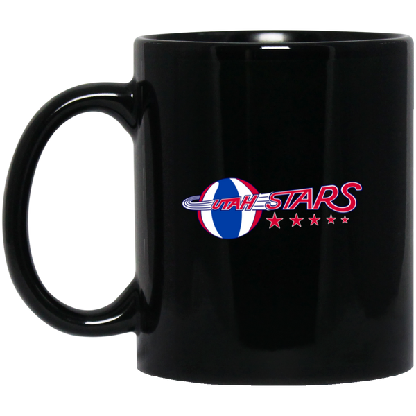 Utah Stars Mug 11 oz. Black Glossy Ceramic ABA Basketball Team
