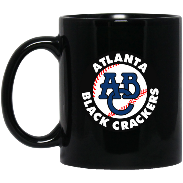 Atlanta Black Crackers Mug 11 oz. Black Glossy Ceramic Negro Leagues Baseball Team
