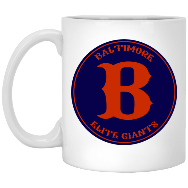 Baltimore Elite Giants Mug 11 oz. Ceramic Negro Leagues Baseball Team color White