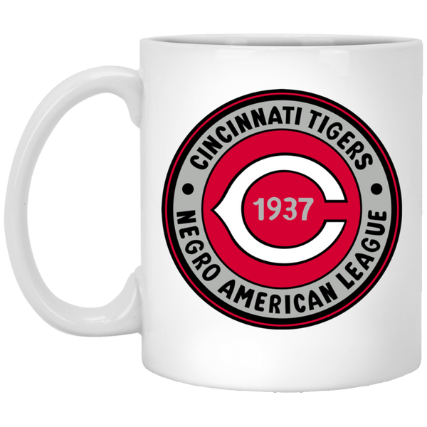 Cincinnati Tigers Mug 11 oz. Ceramic Negro Leagues Baseball Team color White