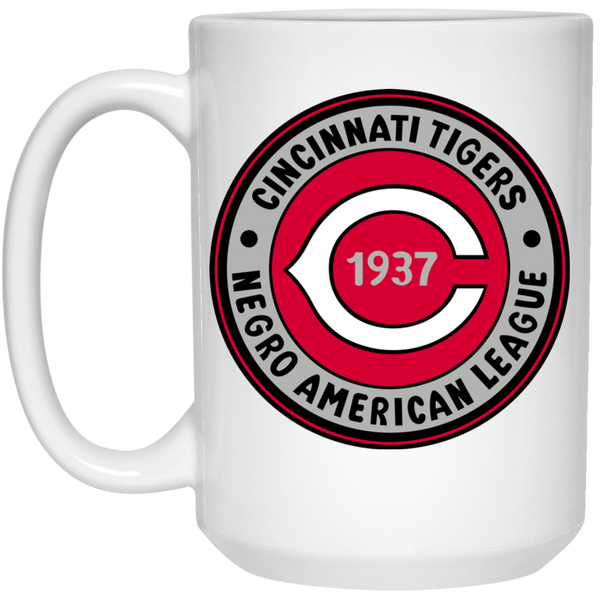 Cincinnati Tigers Large Drink Mug 15 oz. Negro Leagues Baseball Team color White