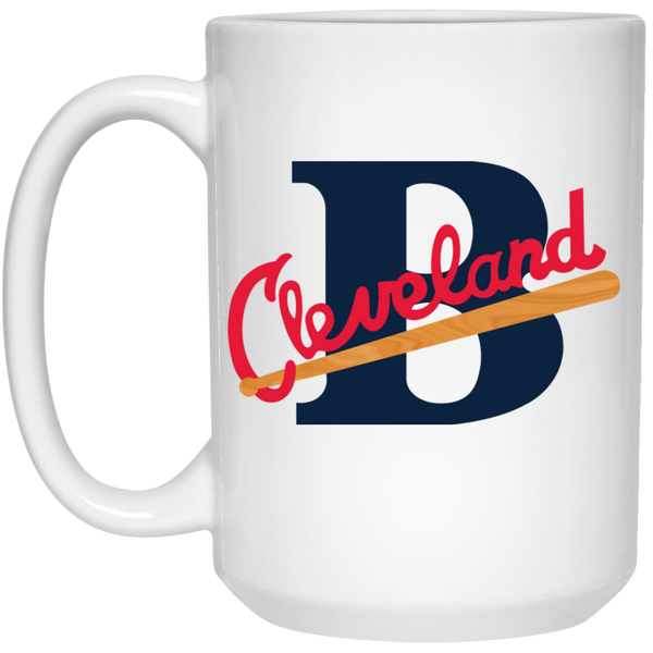 Cleveland Buckeyes Large Drink Mug 15 oz. Negro Leagues Baseball Team color White