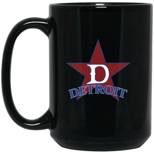 Detroit Stars Mug 15 oz. Black Glossy Ceramic Negro Leagues Baseball Team
