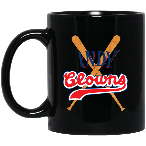 Indianapolis Clowns Mug 11 oz. Black Glossy Ceramic Negro Leagues Baseball Team