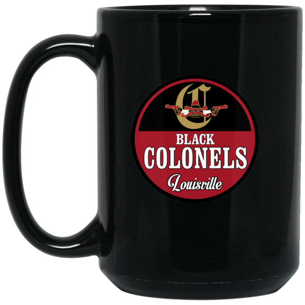 Louisville Black Colonels Mug 15 oz. Black Glossy Ceramic Negro Leagues Baseball Team