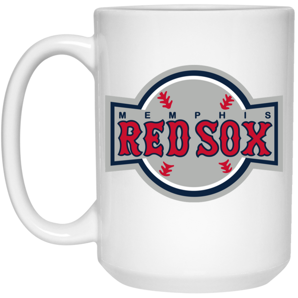 Memphis Red Sox Large Drink Mug 15 oz. Negro Leagues Baseball Team color White