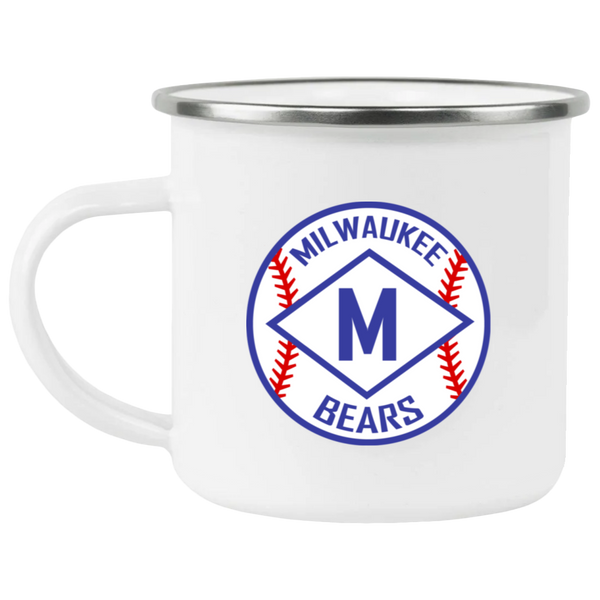 Milwaukee Bears Camping Mug 12 oz. Enamel A1 Negro Leagues Baseball Team