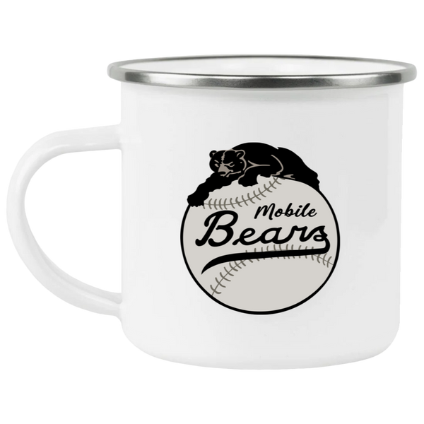 Mobile Black Bears Camping Mug 12 oz. Enamel Negro Leagues Baseball Team