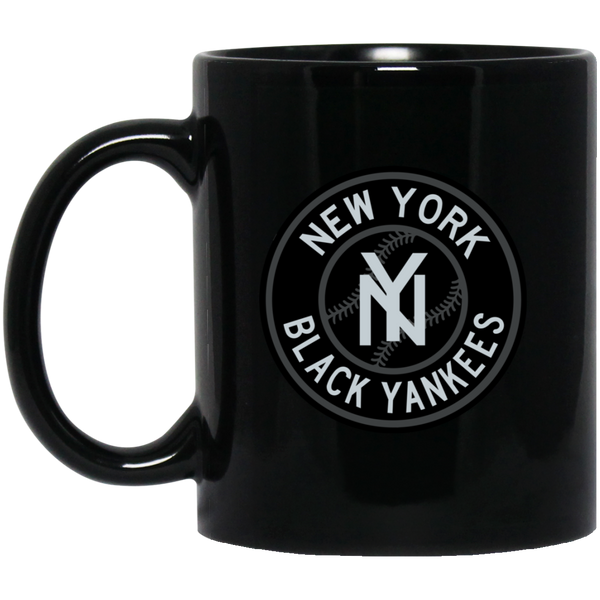 New York Black Yankees Mug 11 oz. Black Glossy Ceramic Negro Leagues Baseball Team