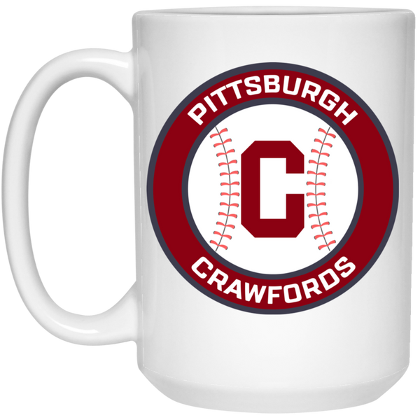 Pittsburgh Crawfords Large Drink Mug 15 oz. Negro Leagues Baseball Team color White