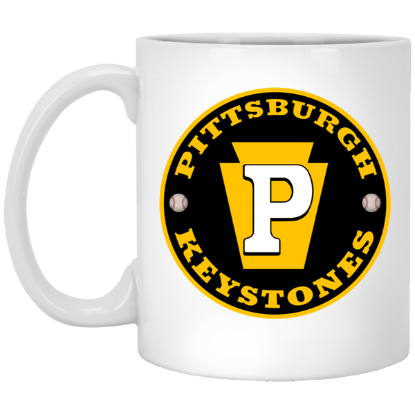Pittsburgh Keystones Mug 11 oz. Ceramic Negro Leagues Baseball Team color White