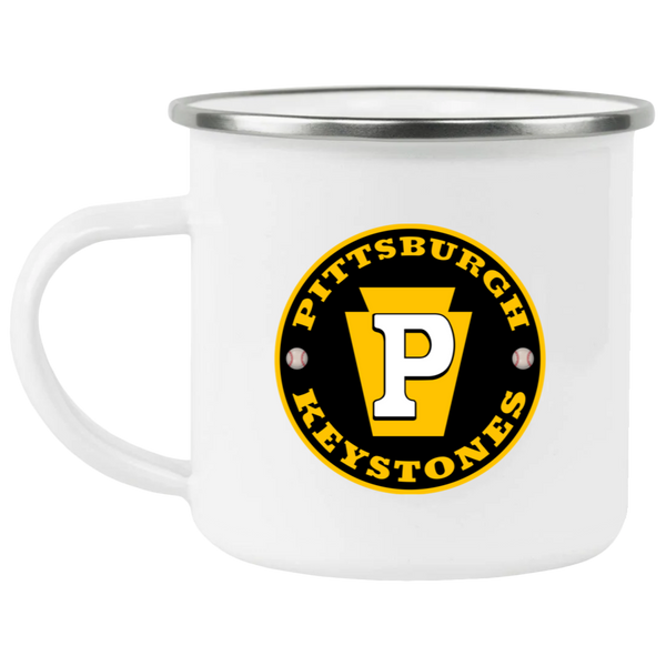 Pittsburgh Keystones Camping Mug 12 oz. Enamel Negro Leagues Baseball Team