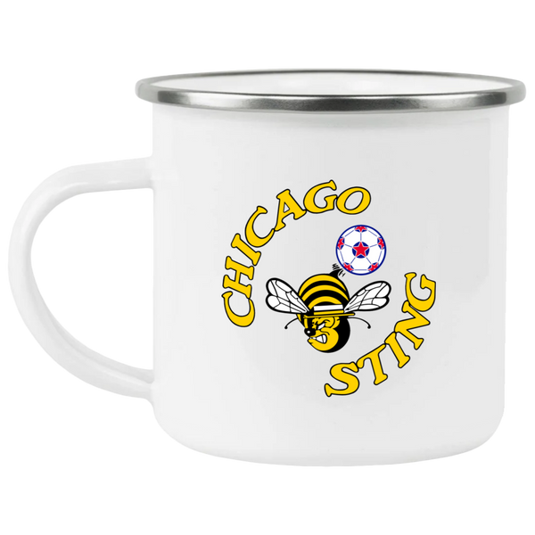 Chicago Sting Camping Mug 12 oz. Enamel NASL Soccer Team