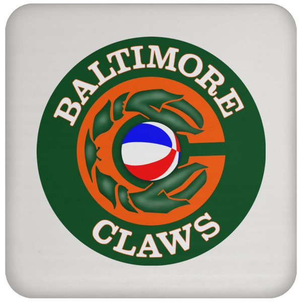 Baltimore Claws ABA Basketball Team Drink Coaster color White