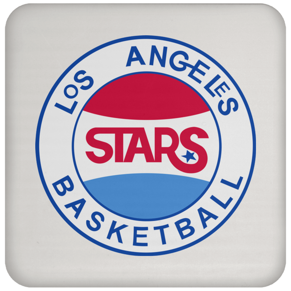 Los Angeles Stars ABA Basketball Team Drink Coaster color White