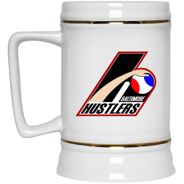 Baltimore Hustlers ABA 22 oz. Beer Stein American Basketball Association Team color White