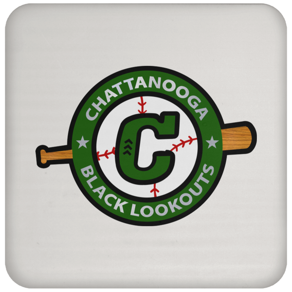Chattanooga Black Lookouts Negro Leagues Baseball Drink Coaster color White