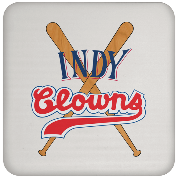Indianapolis Clowns Negro Leagues Baseball Drink Coaster color White