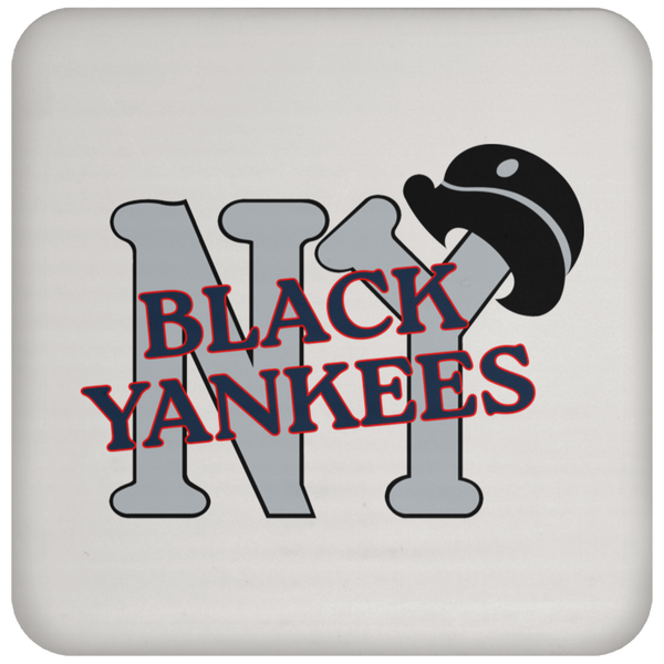 New York Black Yankees Negro Leagues Baseball Drink Coaster color White