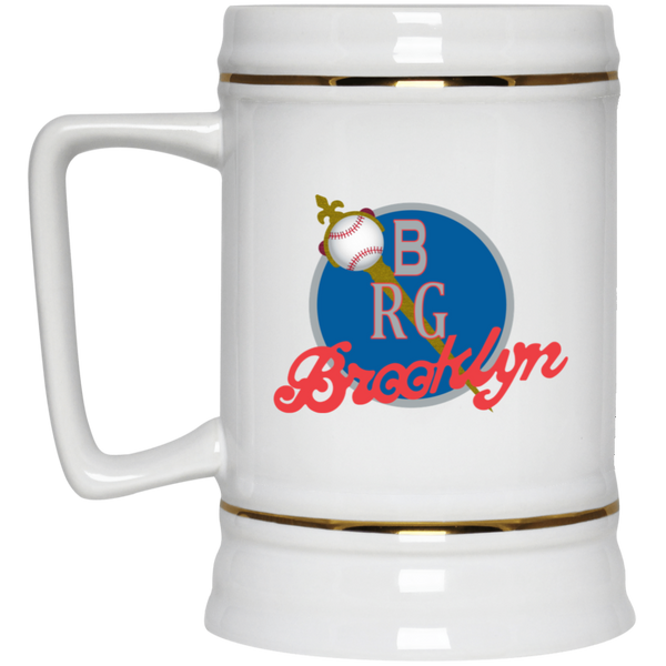 Brooklyn Royal Giants Beer Stein Mug Ceramic 22 Oz. Capacity Negro Leagues Baseball color White