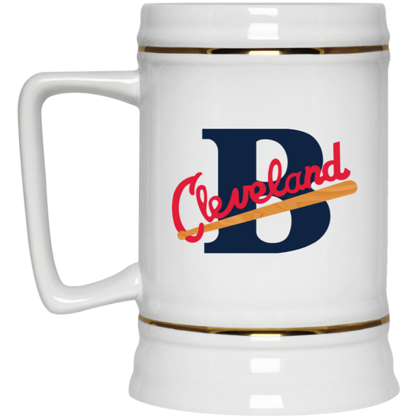 Cleveland Buckeyes Ceramic Beer Stein Mug 22 Oz. Capacity Negro Leagues Baseball color White