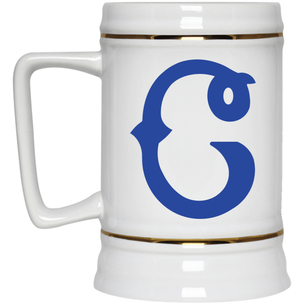Columbus Blue Birds Ceramic Beer Stein Mug 22 Oz. Capacity Negro Leagues Baseball color White