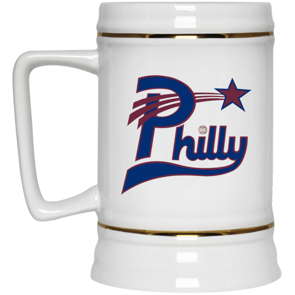 Philadelphia Stars Beer Stein Mug Ceramic 22 Oz. Capacity Negro Leagues Baseball color White