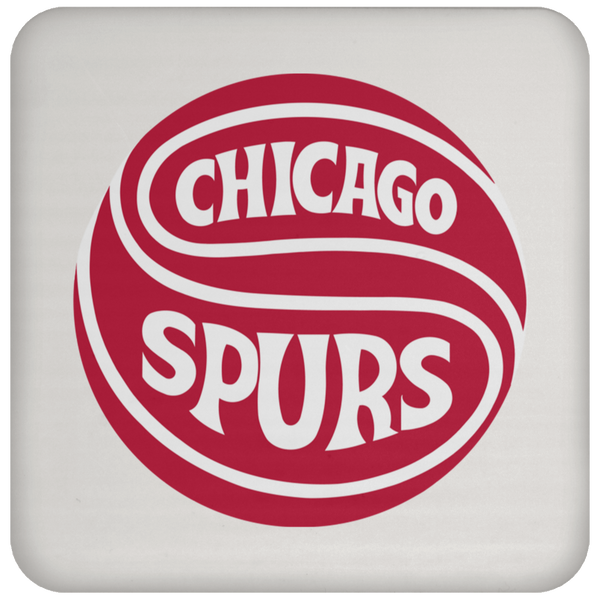 Chicago Spurs NASL Soccer Team Drink Coaster Pad color White