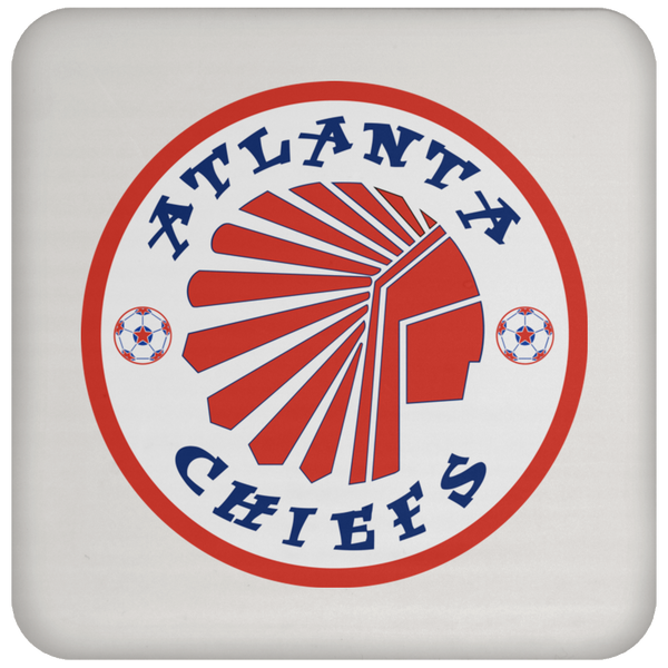 Atlanta Chiefs NASL Soccer Team Coaster Pad color White