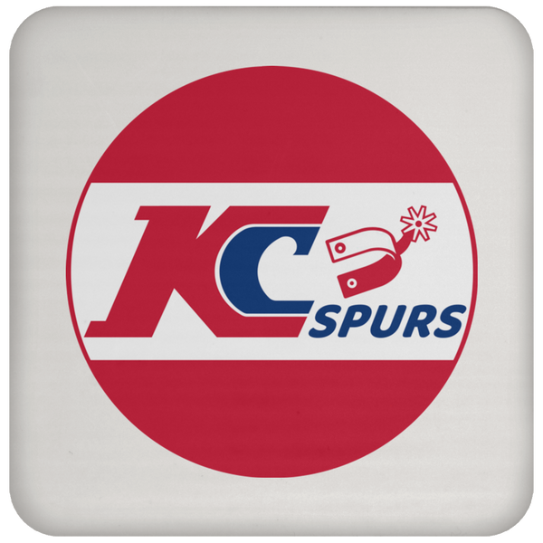 Kansas City Spurs NASL Soccer Team Drink Coaster Pad color White