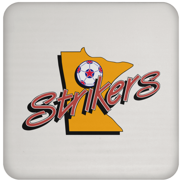 Minnesota Strikers NASL Soccer Team Drink Coaster Pad color White