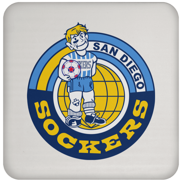 San Diego Sockers NASL Soccer Team Coaster Pad color White