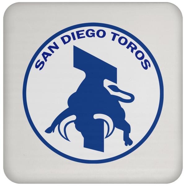 San Diego Toros NASL Soccer Team Drink Coaster Pad color White