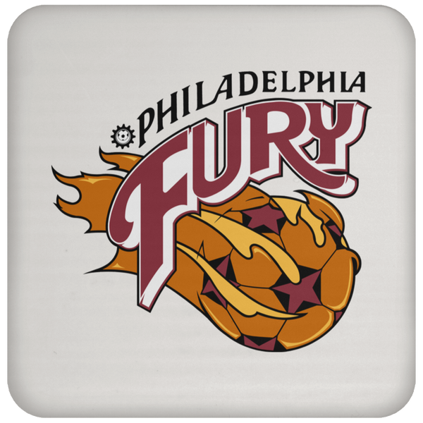 Philadelphia Fury NASL Soccer Team Coaster Pad color White