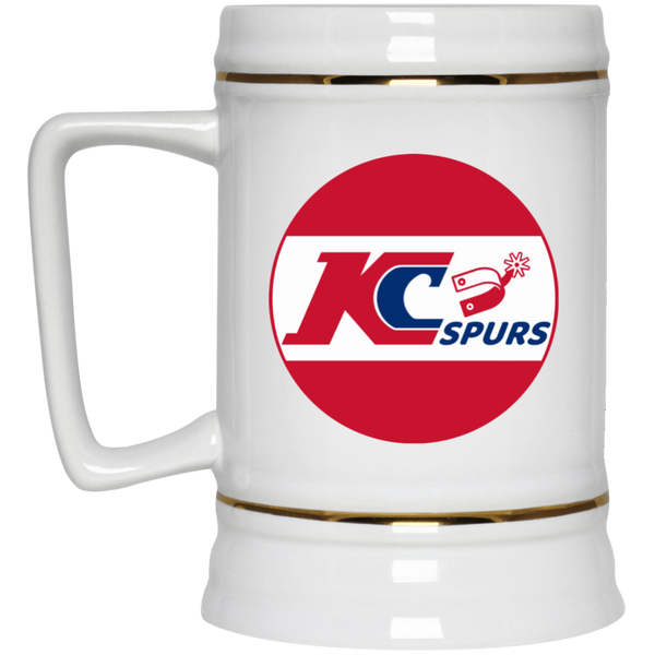 Kansas City Spurs NASL Soccer Team Beer Mug Stein Drinkware 22 Oz. Capacity color White