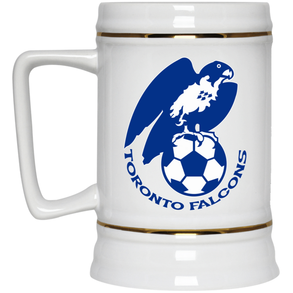 Toronto Falcons NASL Soccer Team Ceramic Beer Stein Mug 22 Oz. Capacity color White