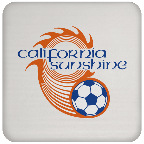 Utah Golden Spikers Drink Coaster Table Pad ASL Soccer Team color White