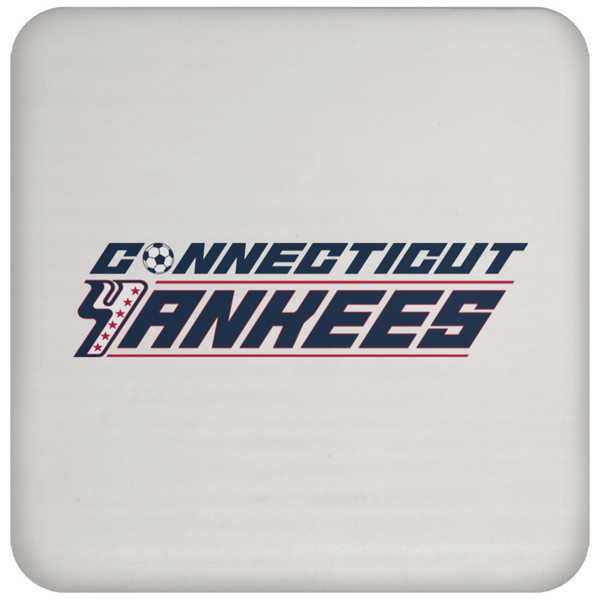 Connecticut Yankees  Drink Coaster Table Pad ASL Soccer Team color White