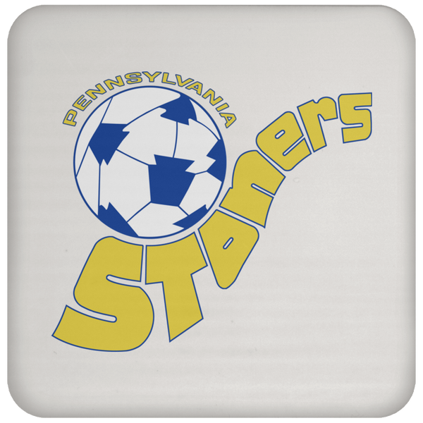 Pennsylvania Stoners Team Drink Coaster Table Pad ASL Soccer Team color White