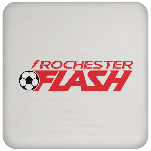 Rochester Flash Team Drink Coaster Table Pad ASL Soccer Team color White