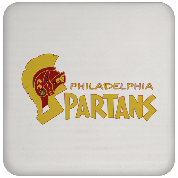 Philadelphia Spartans Drink Coaster Table Pad ASL Soccer Team color White