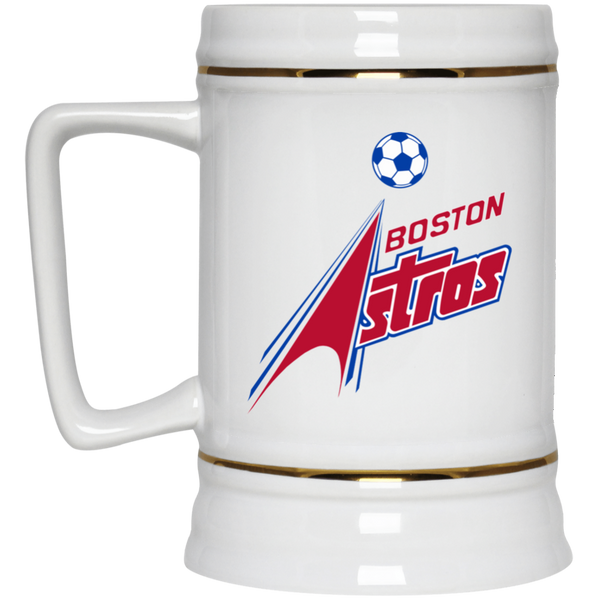 Boston Astros Beer Stein Ceramic 22 Oz. Capacity Ceramic ASL Soccer Team color White