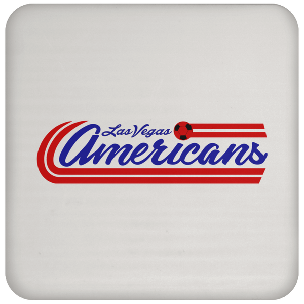 Las Vegas Americans MISL Soccer Team Drink Coaster color White