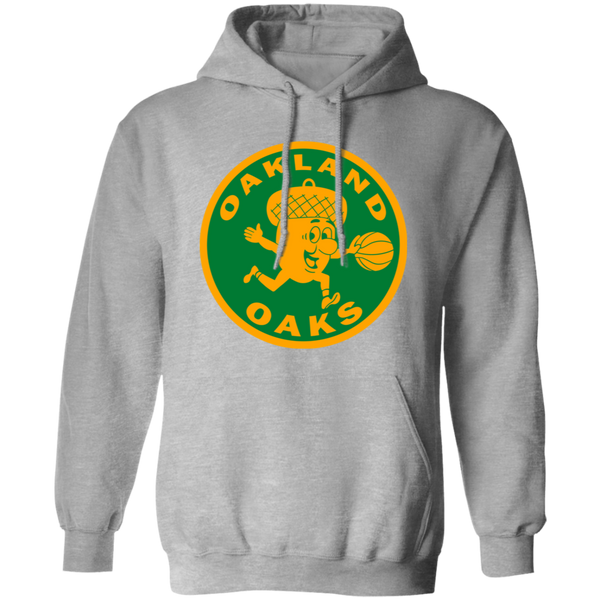 Oakland Oaks Hoodie Pullover Classic ABA Basketball color Sport Grey