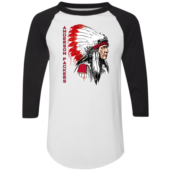 Anderson Packers Raglan Shirt 3/4 Sleeve NBA Basketball Team color White/Black