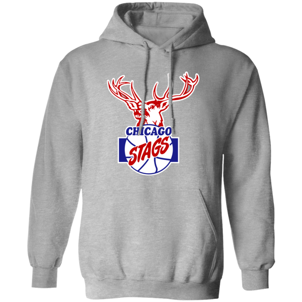 Chicago Stags Hoodie Pullover Classic NBA Basketball Team color Sport Gray