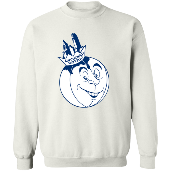 Cincinnati Royals Sweatshirt Classic Crewneck NBA Basketball color White