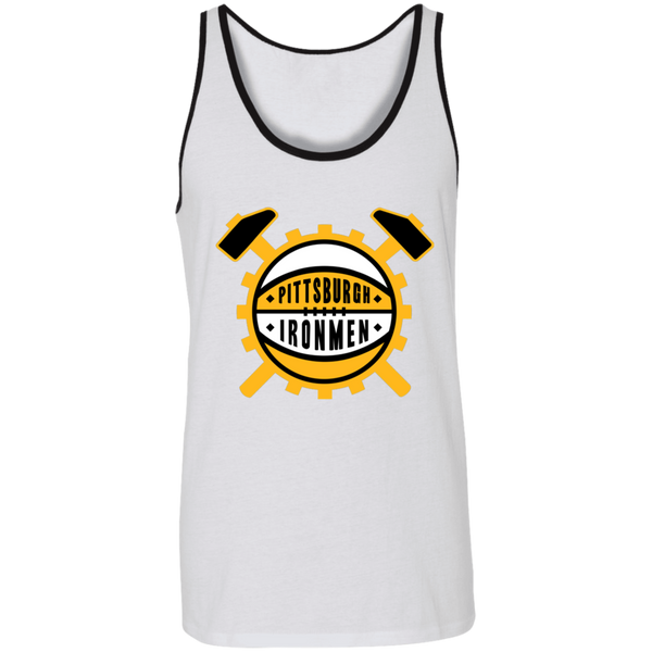 Pittsburgh Ironmen NBA Tank Top National Basketball Association Team color White/Black