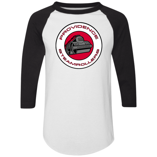 Providence Steamrollers Raglan Shirt 3/4 Sleeve NBA Basketball Team color White/Black